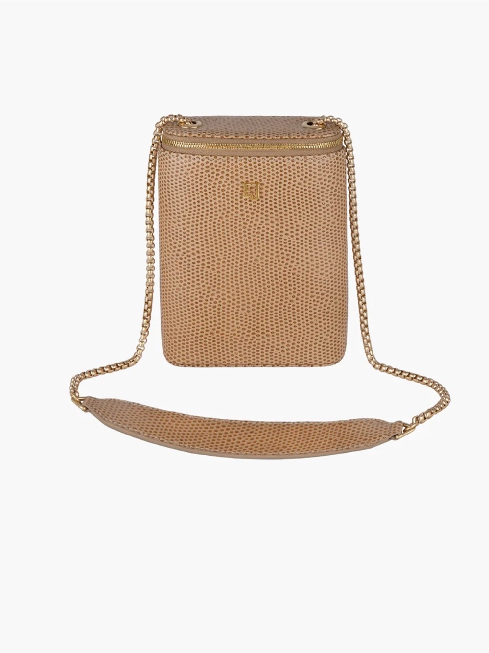 Eric Javits New York Bisou Leather Structured Top Zip Crossbody Bag